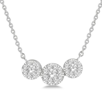JILCO Diamond Cluster Necklace